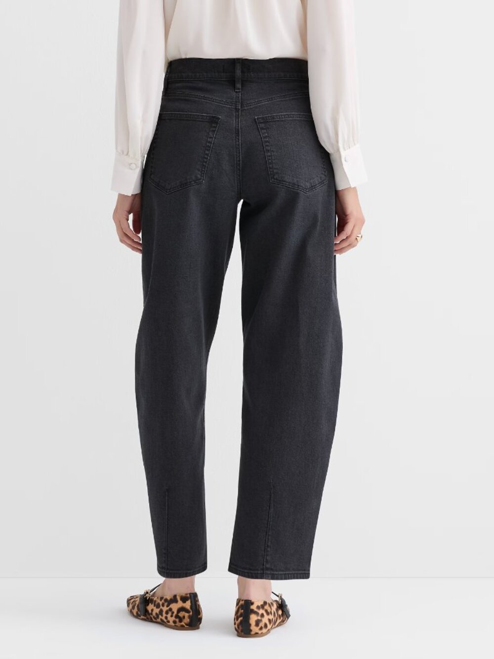 Loft NWT High Rise Barrel Jeans size 27/4 - Picture 3 of 13